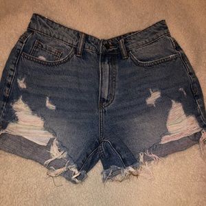 denim shorts